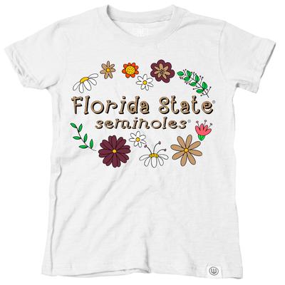 Florida State Wes and Willy Infant Flower Design Blend Tee