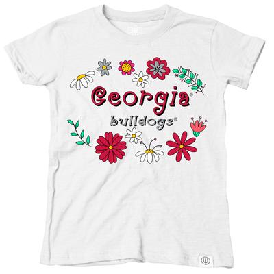 Georgia Wes and Willy Toddler Flower Design Blend Tee