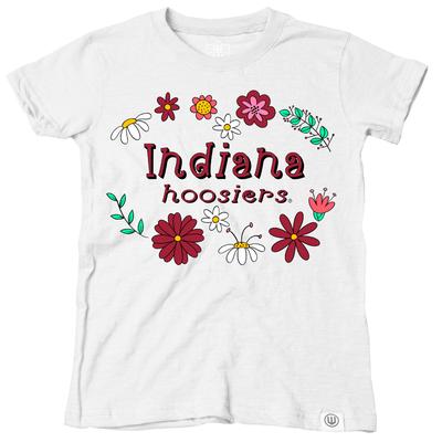 Indiana Wes and Willy Toddler Flower Design Blend Tee