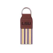  Lsu Zep- Pro Leather Ribbon Keychain