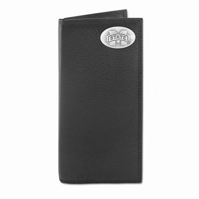 Mississippi State Zep-Pro Black Leather Concho Roper Wallet