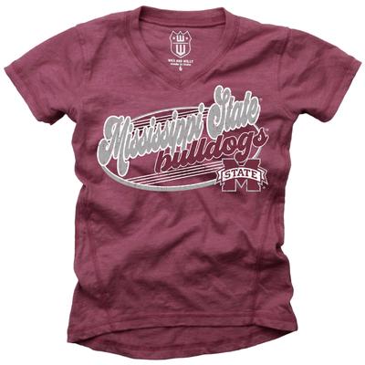Mississippi State Wes and Willy Kids Blend Slub Tee