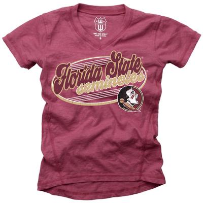 Florida State Wes and Willy Kids Blend Slub Tee