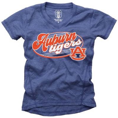 Auburn Wes and Willy YOUTH Blend Slub Tee