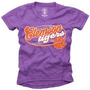  Clemson Wes And Willy Youth Blend Slub Tee