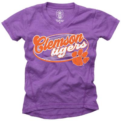 Clemson Wes and Willy YOUTH Blend Slub Tee
