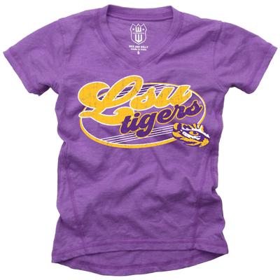 LSU Wes and Willy YOUTH Blend Slub Tee