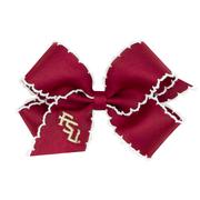 Florida State Wee Ones Medium Moonstitch Embroidered Logo Bow
