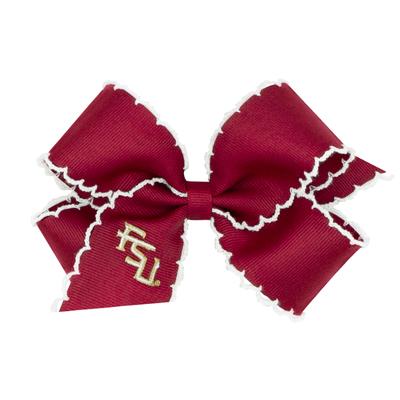 Florida State Wee Ones Medium Moonstitch Embroidered Logo Bow