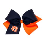  Auburn Wee Ones King Two- Tone Embroidered Logo Bow