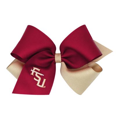 Florida State Wee Ones King Two-Tone Embroidered Logo Bow
