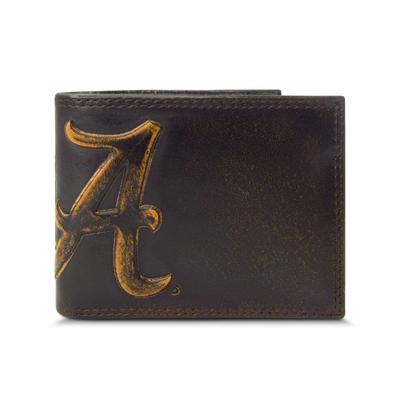 Alabama Zep-Pro Burnished Leather Bifold Wallet