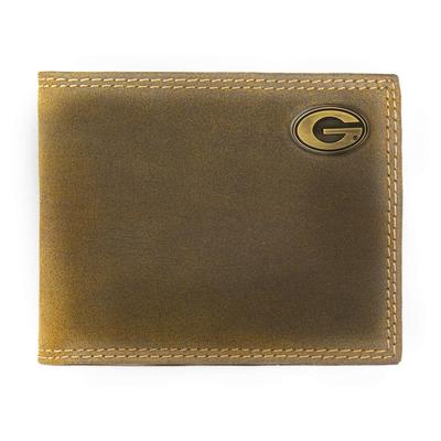 Georgia Zep-Pro Tan Vintage Leather Bifold Wallet