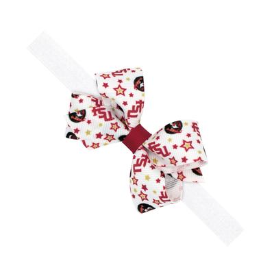 Florida State Weeones Grosgrain Bow on Elastic Band