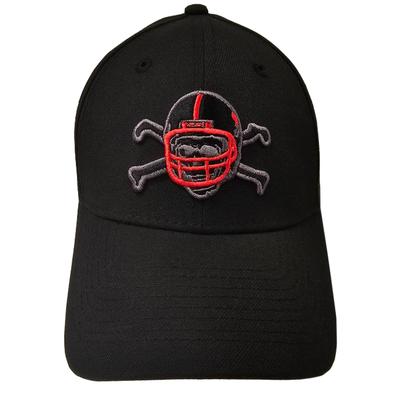 Nebraska New Era 3930 Black Shirts Flex Fit Hat