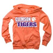  Clemson Wes And Willy Kids Burnout Hoodie