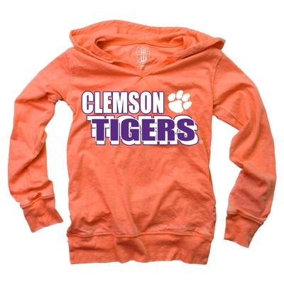 Clemson Wes And Willy YOUTH Burnout Hoodie