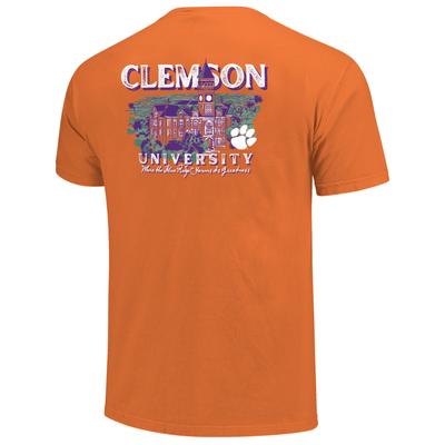 Clemson Image One Painted Campus Comfort Colors Tee