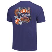  Clemson Tigers Image One Campus Stickers Comfort Colors Tee