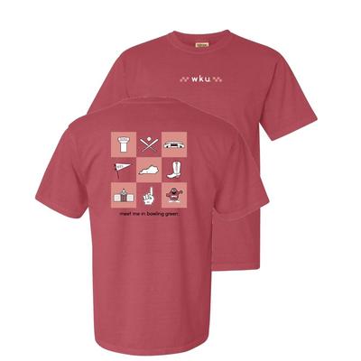 Western Kentucky Summit Checker Icons City Comfort Colors Tee