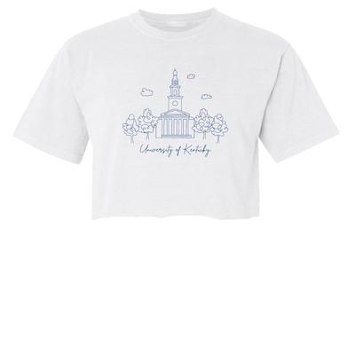 Kentucky Summit Campus Building Script Comfort Colors Cropped Tee