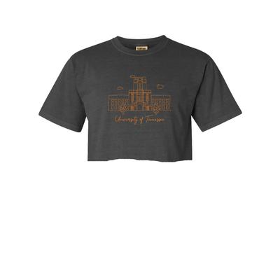 Tennessee Summit Campus Building Script Comfort Colors Cropped Tee