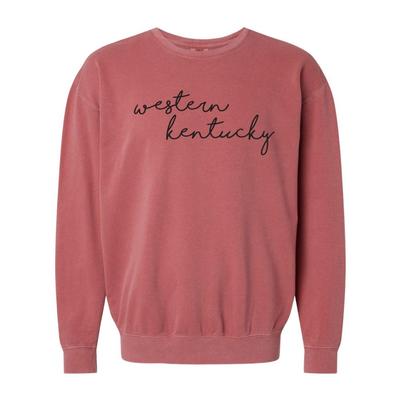 Western Kentucky Summit Embroidered Lightweight Comfort Colors Crew