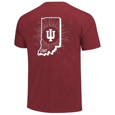 Indiana Eclipsed Starfield State Comfort Colors Tee