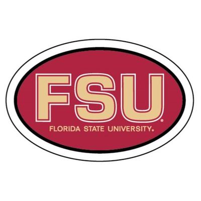 Florida State FSU Oval Magnet 6
