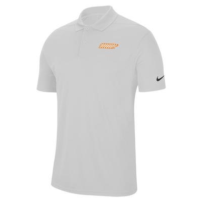 Tennessee Nike Golf Checkerboard Victory Solid Polo WHITE