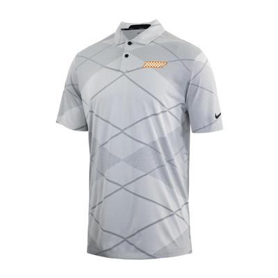 Tennessee Nike Golf Checkerboard Vapor Jacquard Polo PHOTON_DUST