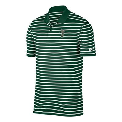 Michigan State Nike Golf Golfing Sparty Victory Stripe Polo