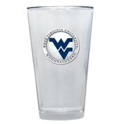  West Virginia Heritage Pewter Navy Emblem Pint Glass