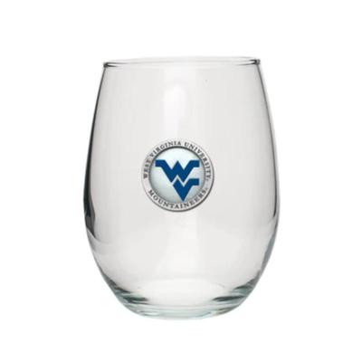 West Virginia Heritage Pewter Navy Emblem Wine Glass