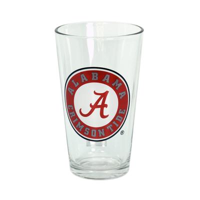 Alabama 16oz Circle A Pint Glass