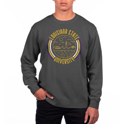 LSU Uscape 90's Flyer Pigment Dye Crew Sweatshirt