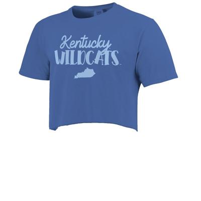Kentucky Image One Cutesy Type Monotone Comfort Colors Cropped Tee
