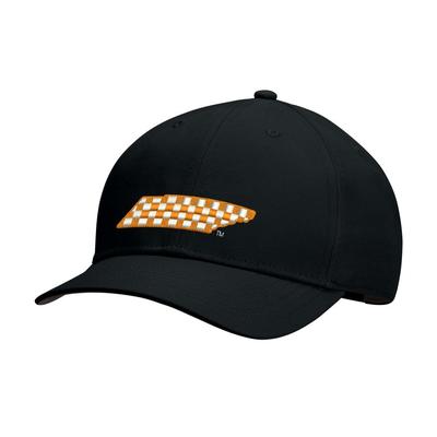 Tennessee Nike Checkerboard L91 Performance Adjustable Cap BLACK