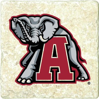 Alabama Circle Elephant Standing Logo Coaster