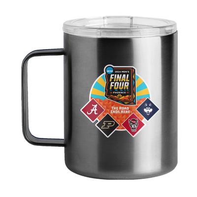 Alabama Logo Brands Final Four 15 Oz Travel Mug