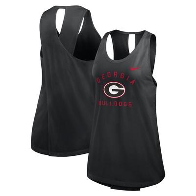 Georgia Nike Women's Cross Back Tank BLACK