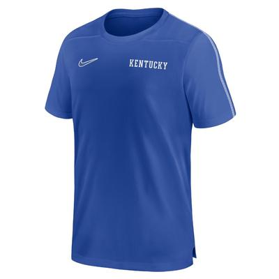 Kentucky Nike Dri-Fit Sideline UV Coach Top ROYAL