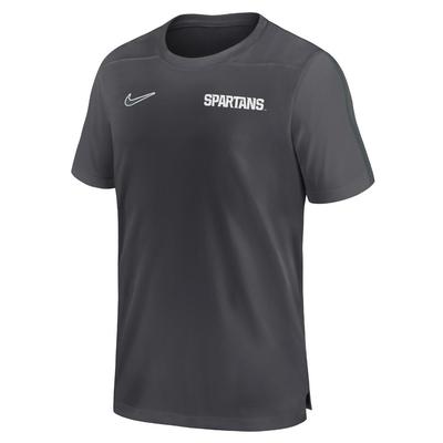 Michigan State Nike Dri-Fit Sideline UV Coach Top