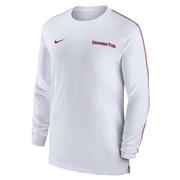  Alabama Nike Dri- Fit Sideline Uv Coach Long Sleeve Top