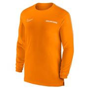  Tennessee Nike Dri- Fit Sideline Uv Coach Long Sleeve Top