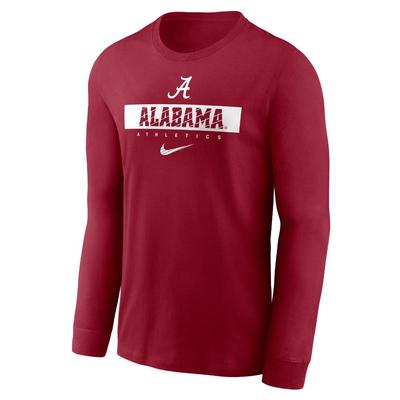 Alabama Nike Dri-Fit Sideline Team Issue Long Sleeve Tee