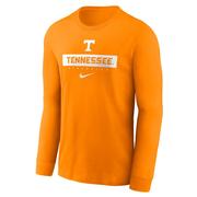  Tennessee Nike Dri- Fit Sideline Team Issue Long Sleeve Tee
