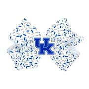  Kentucky Wee Ones Medium Confetti Printed With Logo Badge Bow