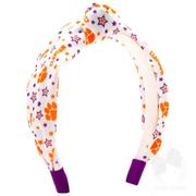  Clemson Weeones Knotted Wrap Headband