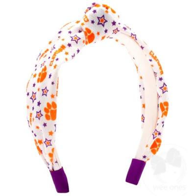 Clemson Weeones Knotted Wrap Headband